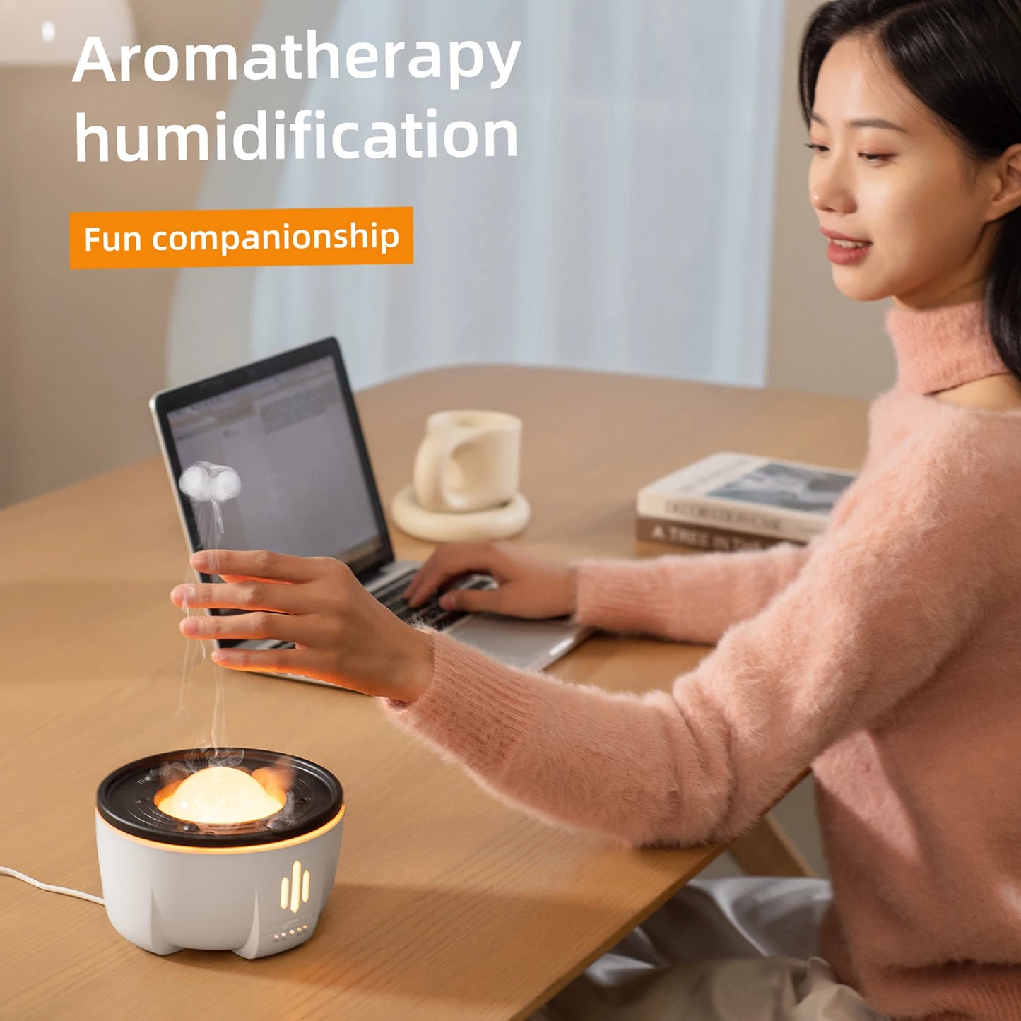 Ultrasonic Aromatherapy Diffuser — Quiet Mode (230V UK)