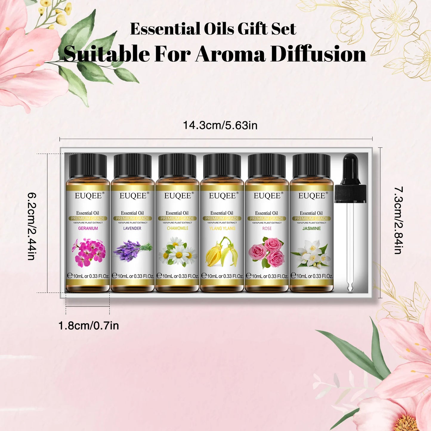Lavender & Chamomile Essential Oil Set (6-pack)