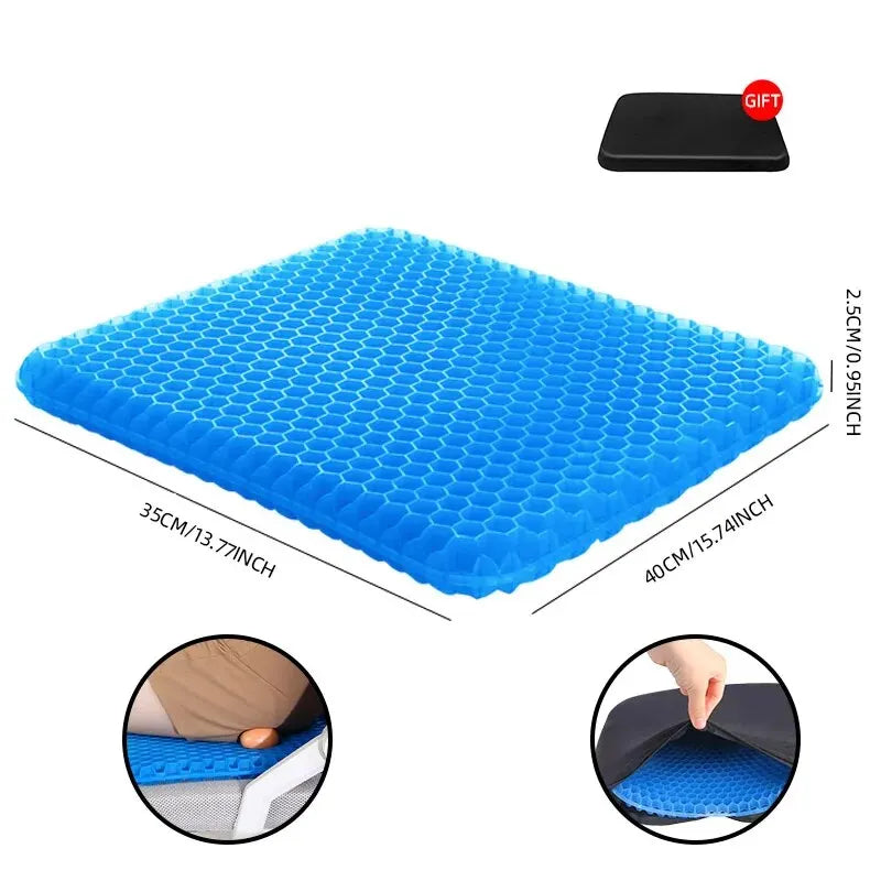 Gel-Filled Pressure Relief Seat Cushion
