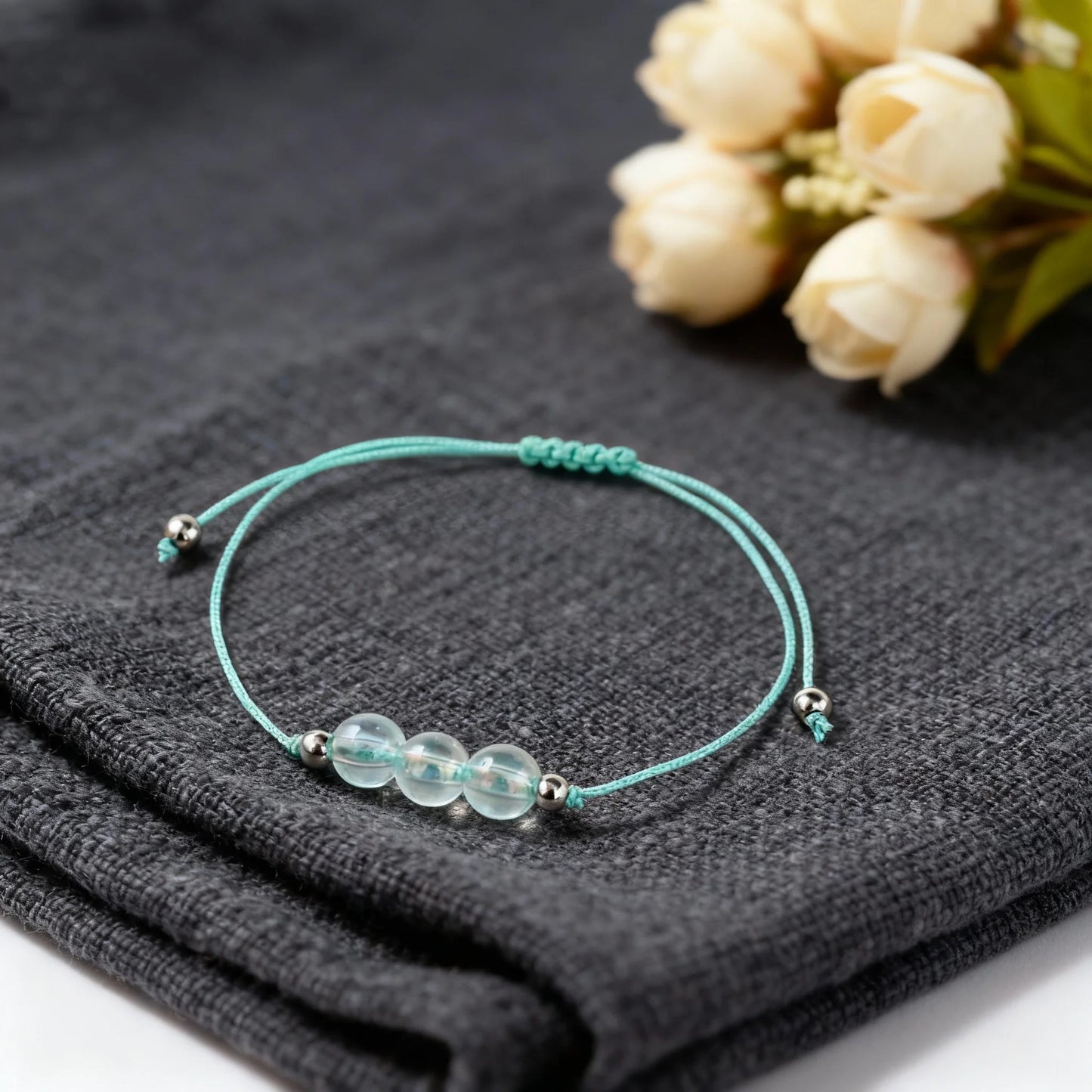 Gemstone Memory Bracelet — Rose Quartz & Rhodochrosite