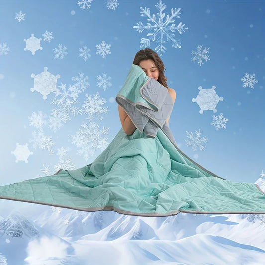Ultra-Soft Cooling Blanket, Breathable Summer Blanket for Hot Sleepers & Easy Care Comfort