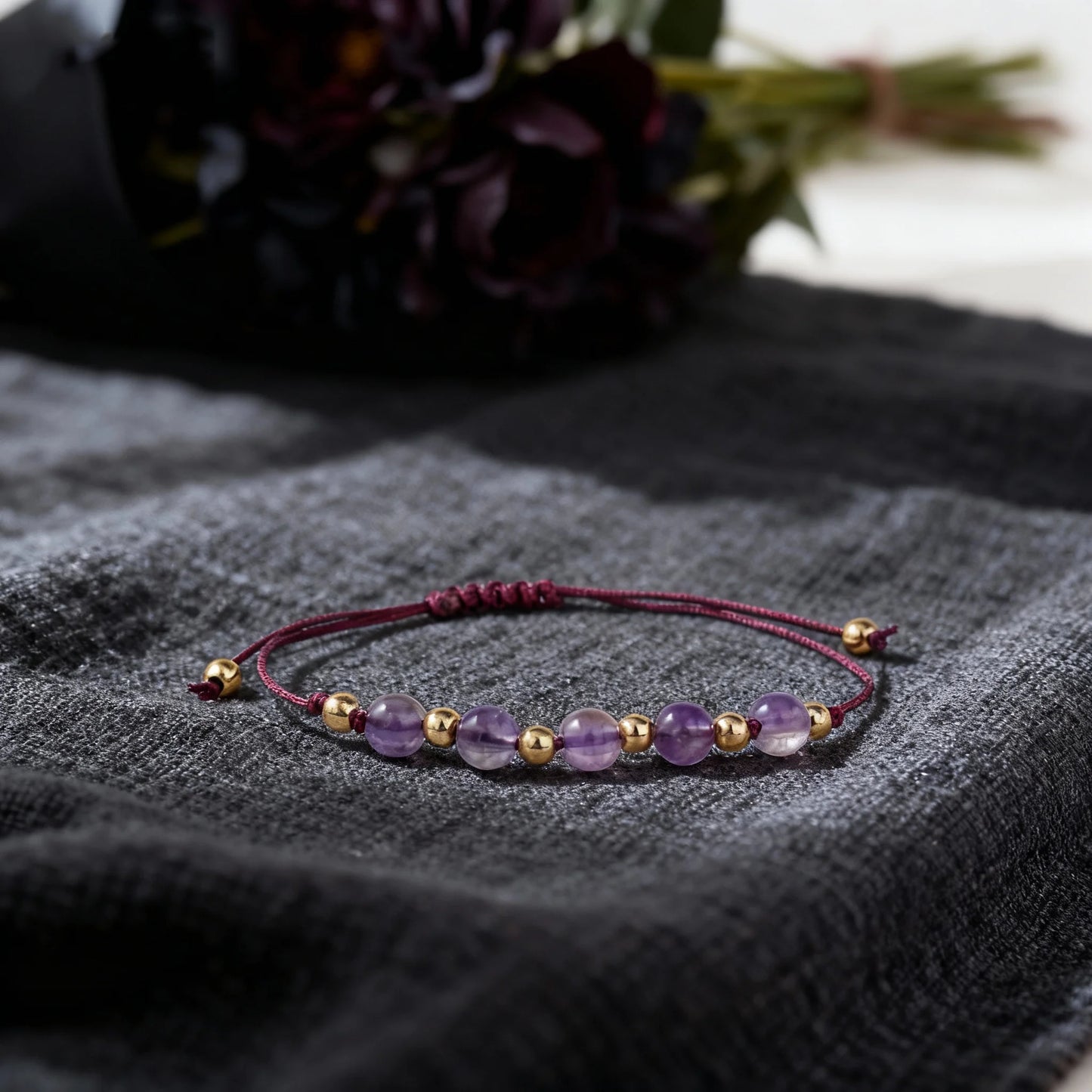 Gemstone Memory Bracelet — Rose Quartz & Rhodochrosite