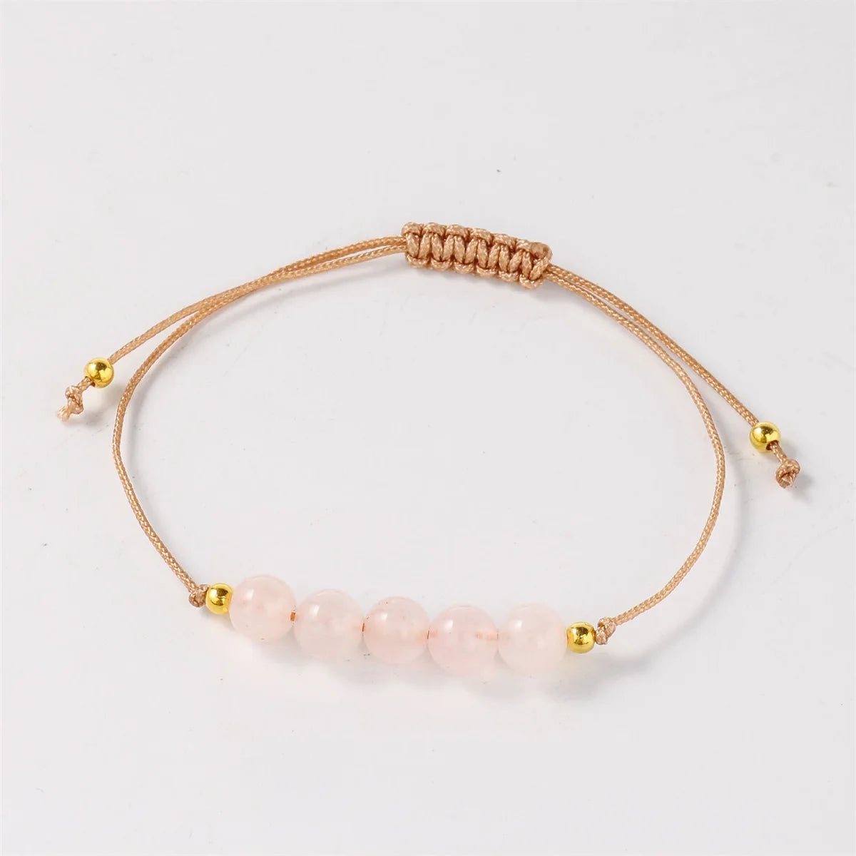Gemstone Memory Bracelet — Rose Quartz & Rhodochrosite