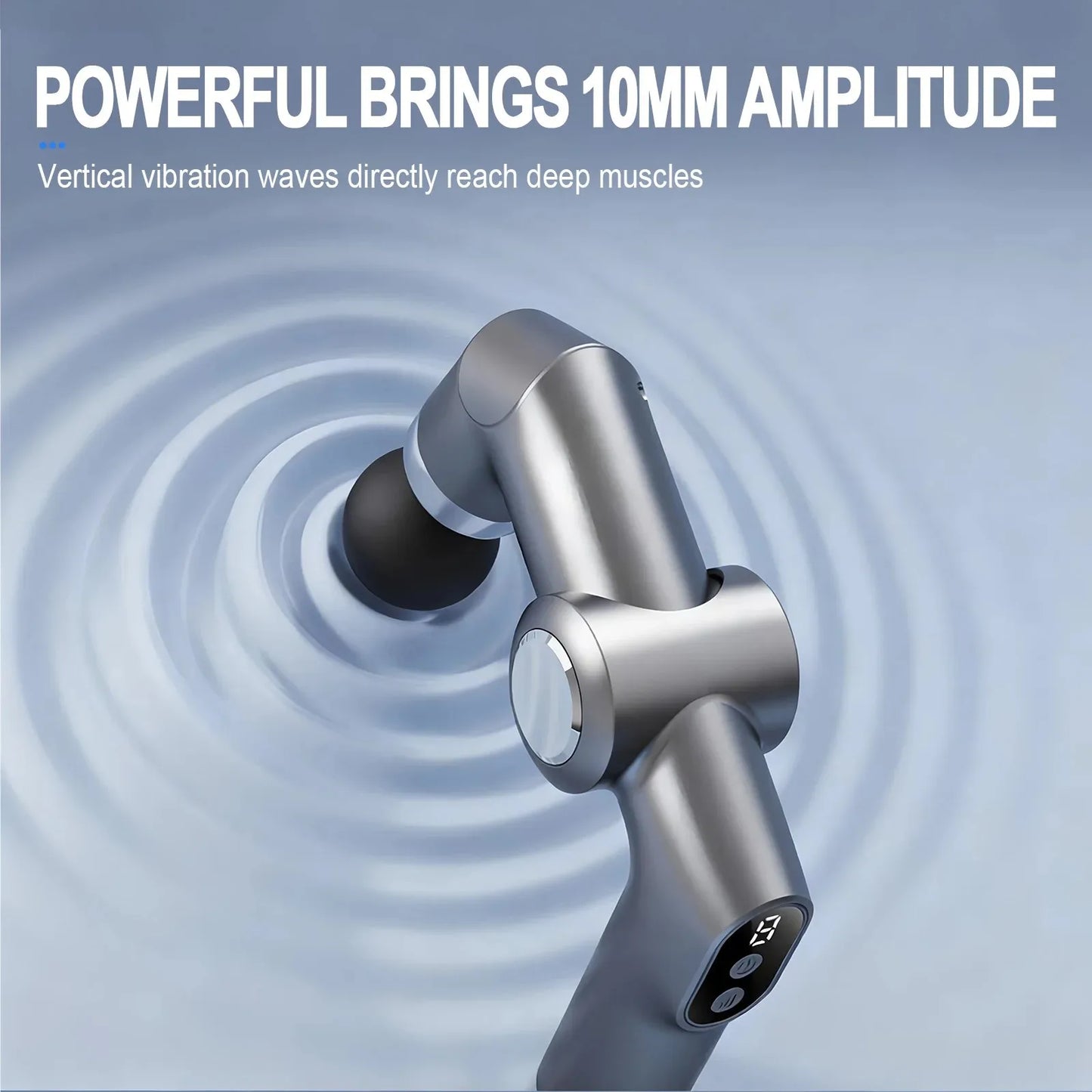 Handheld Percussion Massager — Gentle Mode (USB-C)