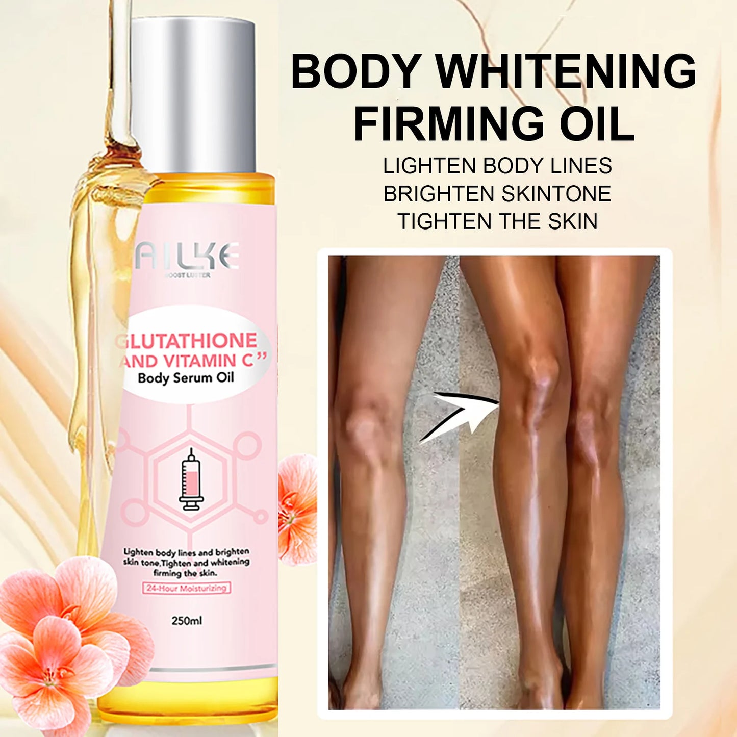AILKE Vitamin C & Glutathione Brightening Body Care Set