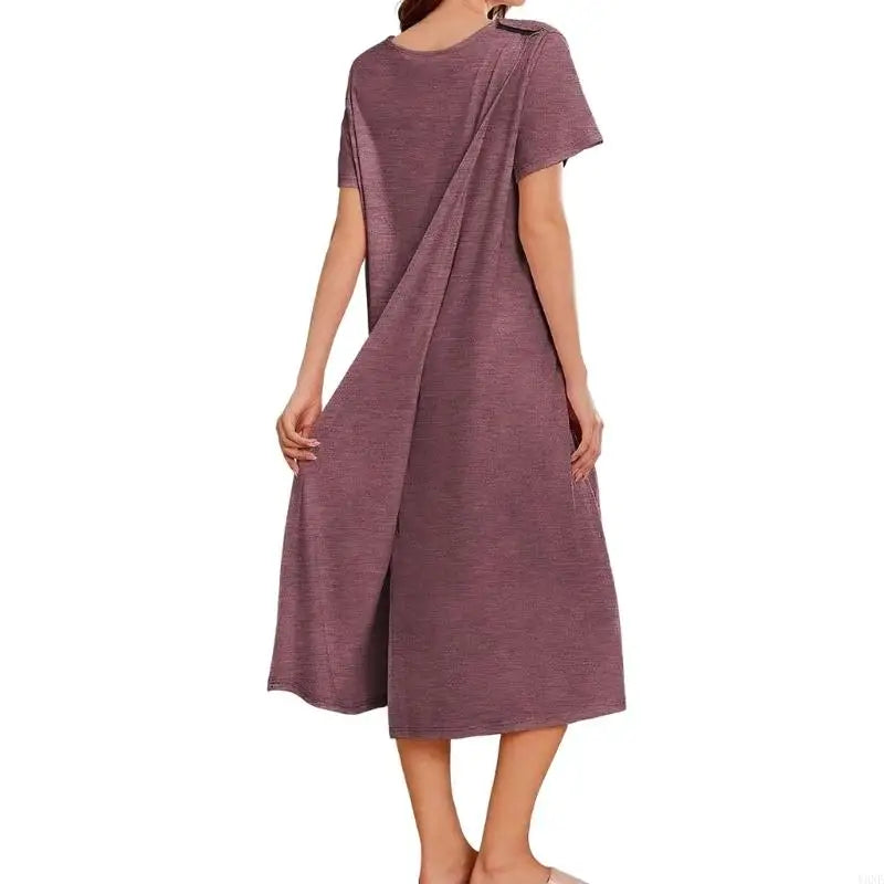 Adaptive Open-Back Comfort Robe
