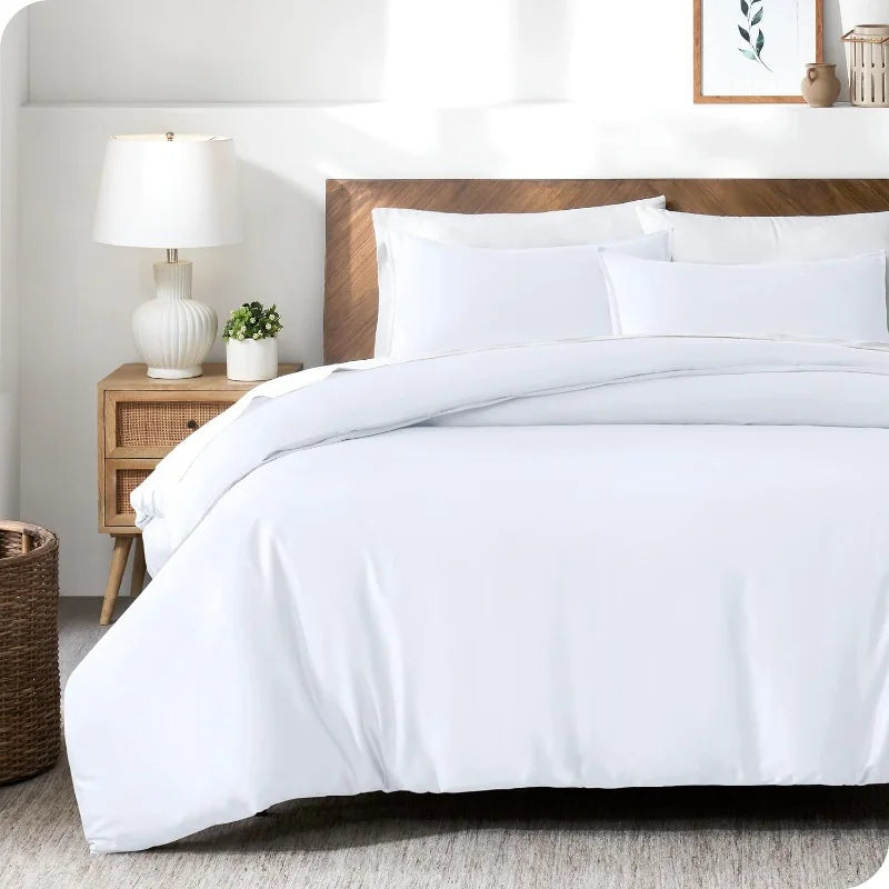 Luxury Bamboo Lyocell Cooling Duvet Cover Set – 3PC Bedding Set