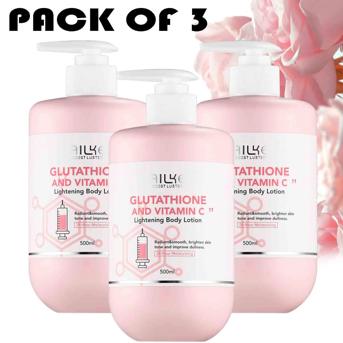 AILKE Vitamin C & Glutathione Brightening Body Care Set