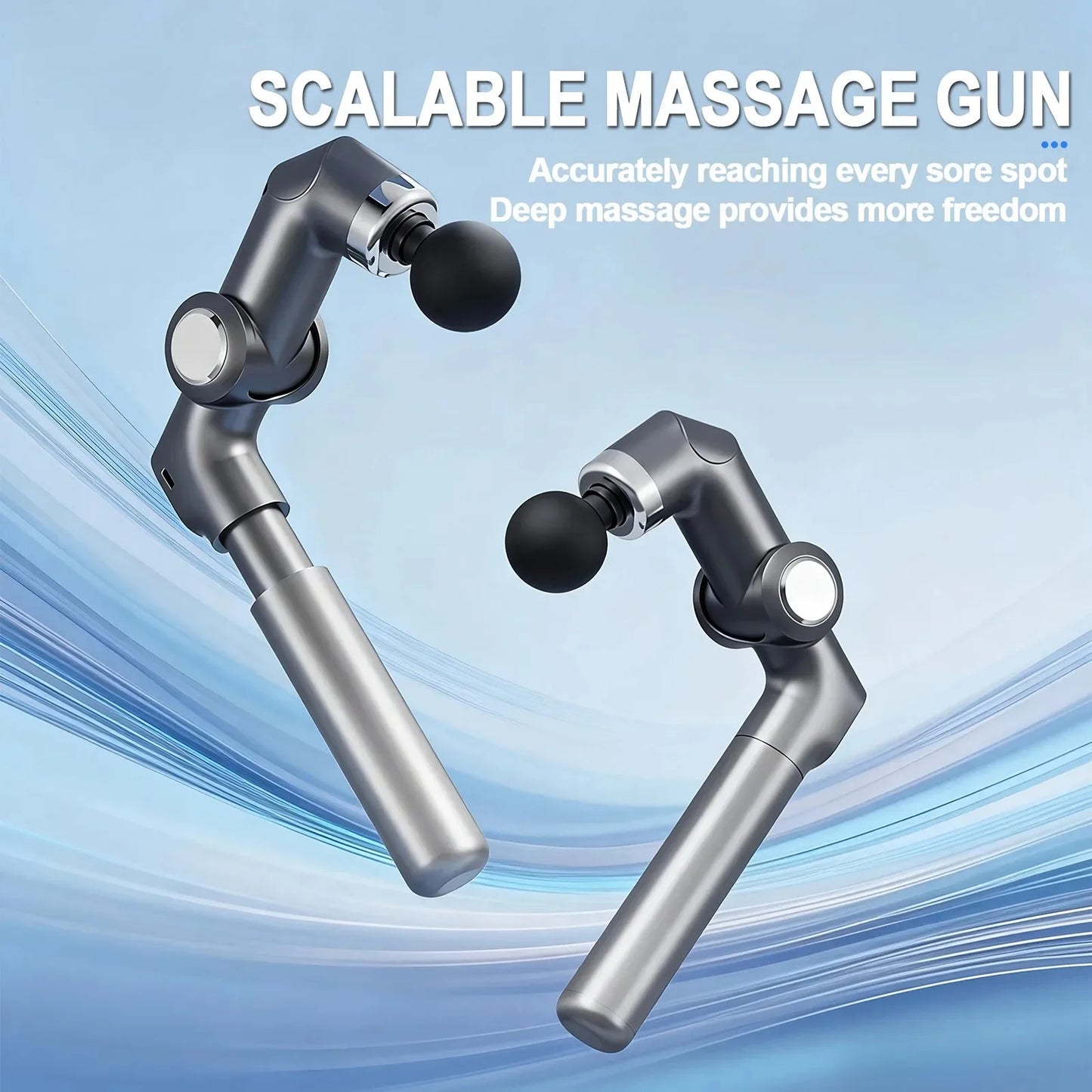 Handheld Percussion Massager — Gentle Mode (USB-C)