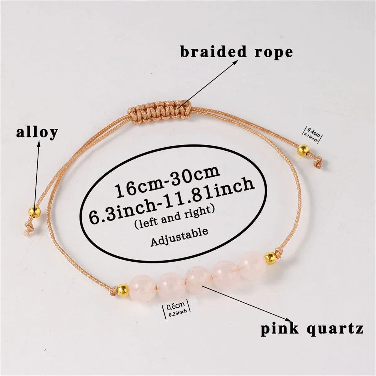 Gemstone Memory Bracelet — Rose Quartz & Rhodochrosite