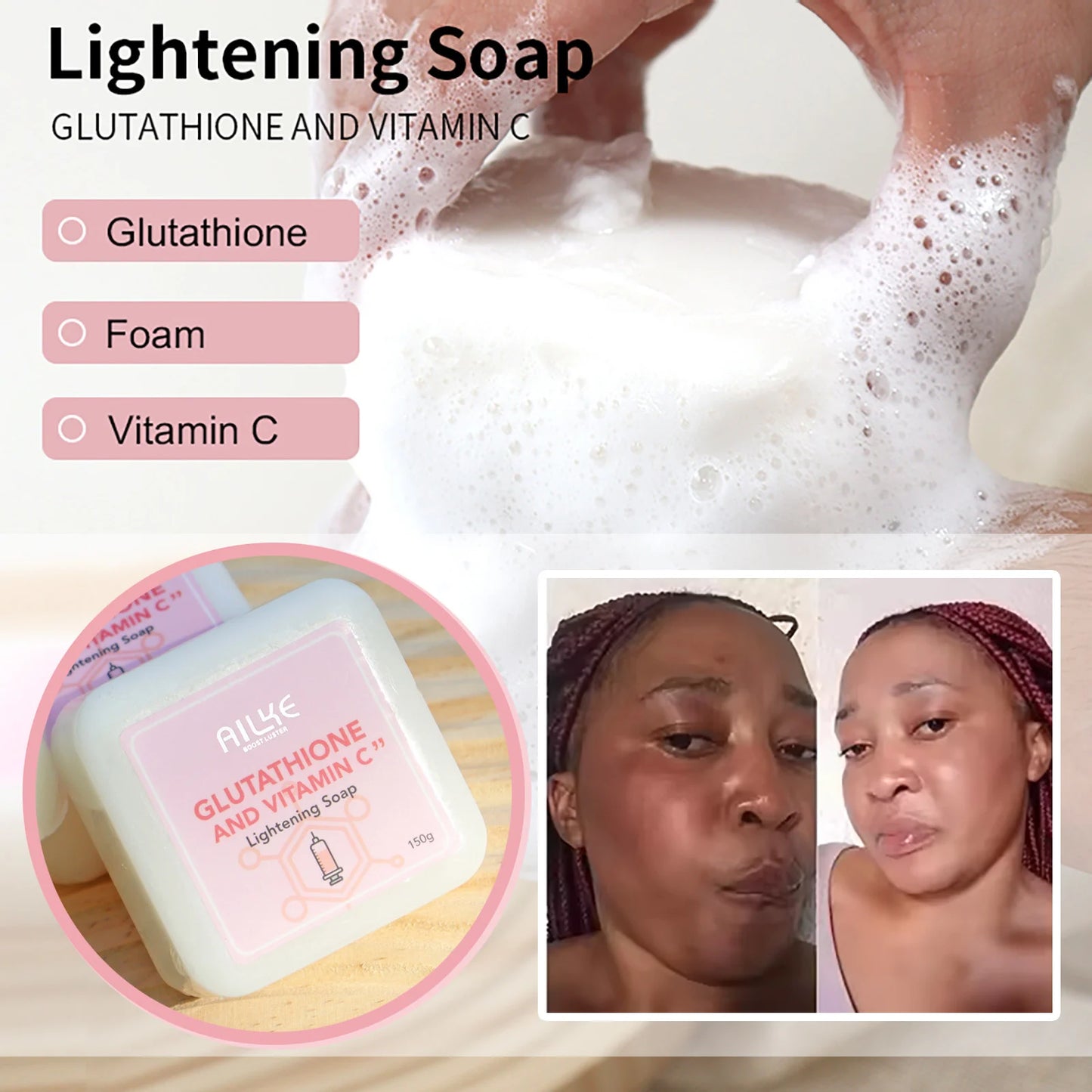AILKE Vitamin C & Glutathione Brightening Body Care Set