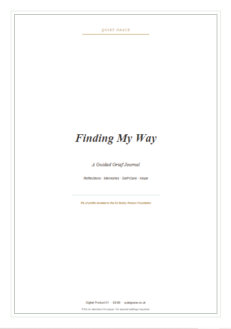 Finding My Way — Printable Grief Journal (Digital Download)